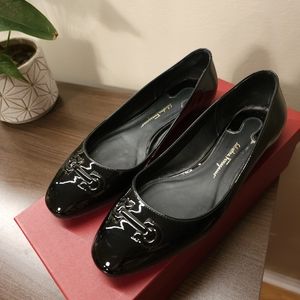Salvatore Ferragamo Broni patent leather flats